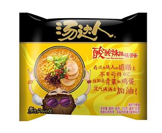 汤达人酸酸辣辣豚骨面130g