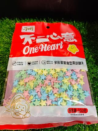 刁明 多彩星星造型果味糖果 100g