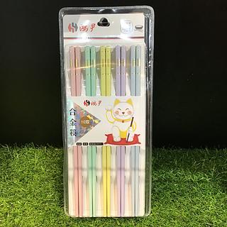 鸿尹 合金筷 10双