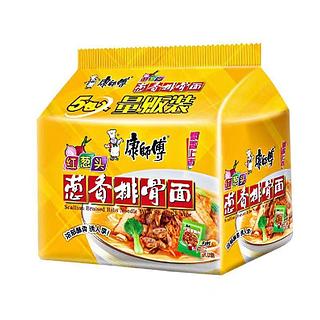 康师傅 葱香排骨面 5连包