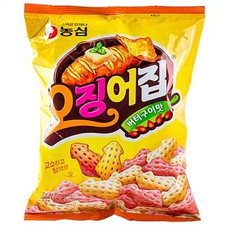 韩国 农心鱿鱼圈膨化虾条章鱼片 55g