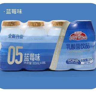 界界乐 乳酸菌饮品 蓝莓味 100mlx4