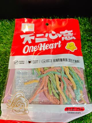 刁明 彩绳形酸果条 缤纷水果味 75g