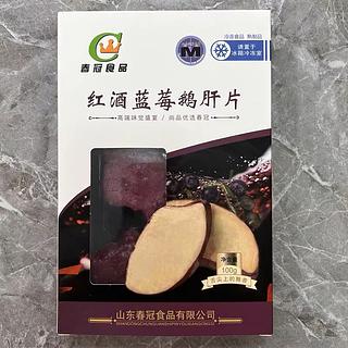 春冠 红酒蓝莓鹅肝片 开袋即食 100g