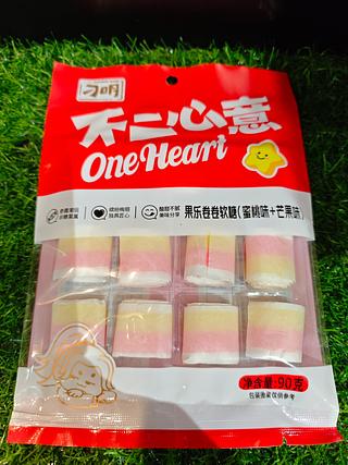 刁明 果乐卷卷软糖 蜜桃味+芒果味 90g