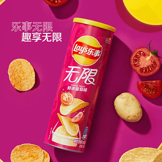 Lay’s/乐事无限罐装薯片番茄味104g