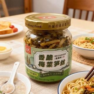 文鸿 香脆梅菜笋丝 不辣 180g