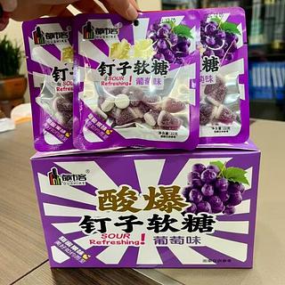 都市客 酸爆钉子软糖 葡萄味 22g