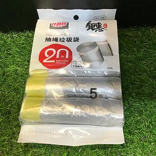 开普特 抽绳垃圾袋 450x500mm 5卷