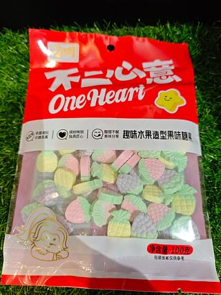 刁明 趣味水果造型果味糖果 100g