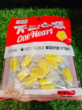 刁明 榴莲味奶糖 充气糖果 100g