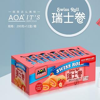 AOA 瑞士卷 草莓味 200g