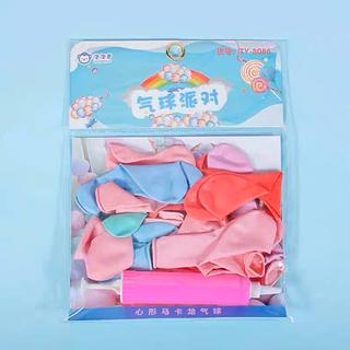 气球派对 心形马卡龙气球