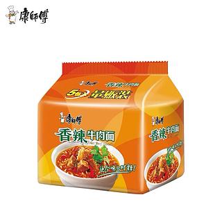 康师傅 香辣牛肉面 5连包
