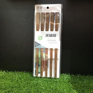 齐泉 火锅筷 鸡翅木筷 10对装