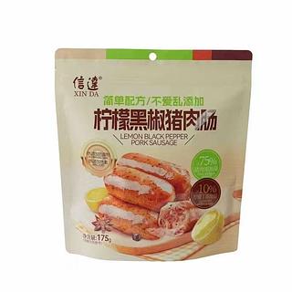 信达 柠檬黑椒猪肉肠 175g