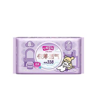 七度空间 极薄透气 棉柔338mm卫生巾 7+2片