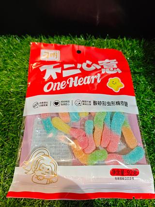 刁明 酸砂彩虫形橡皮糖 92g