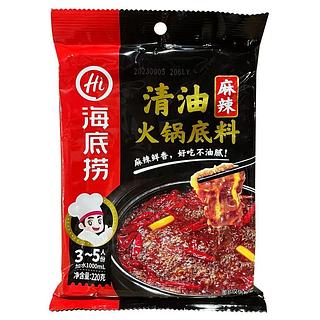 海底捞 清油火锅底料 麻辣鲜香 220g