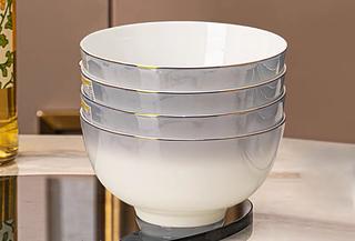 鸿达瓷业 6英寸碗 渐变灰 1X