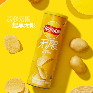 Lay’s/乐事薯片桶装无限忠于原味104g