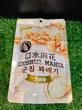 妙可熊 口水麻花 芝麻味 85g