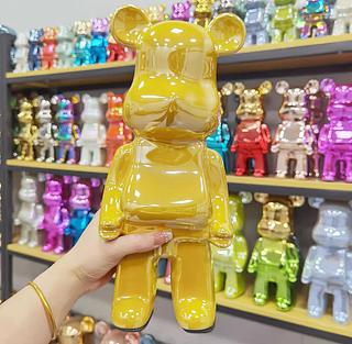 网红新款暴力熊存钱罐 淡黄色款 28cm