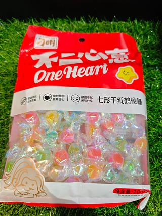 刁明 七彩干纸鹤硬糖 100g