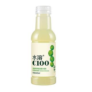 水溶C100 青皮桔味复合果汁饮料 445ml
