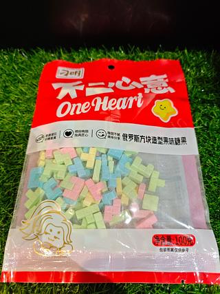 刁明 俄罗斯方块造型果味糖果 100g