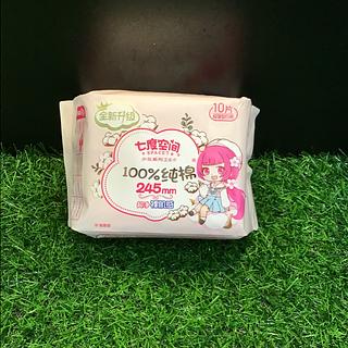 七度空间 纯棉 超薄型日用卫生巾 245mm 10片