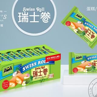AOA 瑞士卷 椰香味 200g
